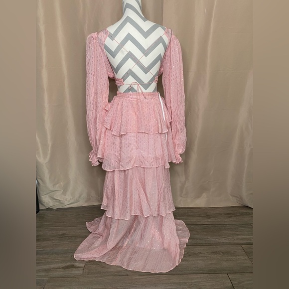 For Love and Lemons XS Chantal Long Sleeve Maxi Dress - Picture 7 of 15